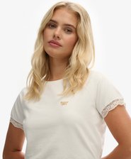 90s Lace Trim T-Shirt