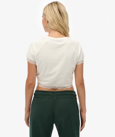 90s Lace Trim T-Shirt Image 5