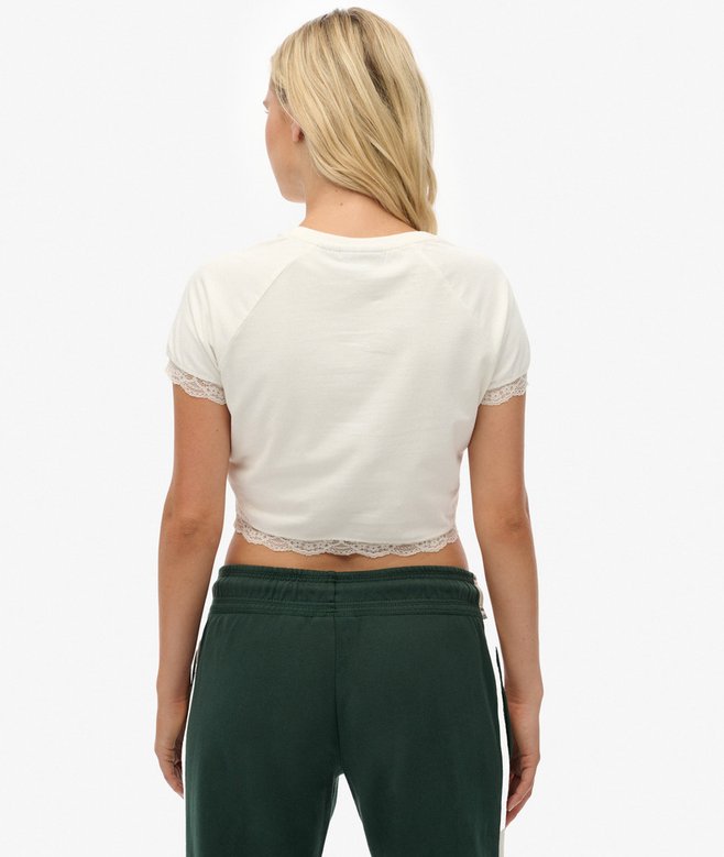 90s Lace Trim T-Shirt