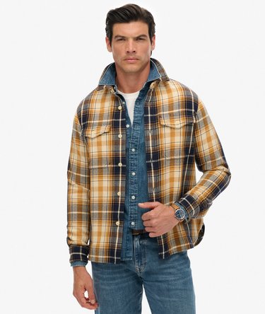 Merchant Heavy Checked Shirt Image 1
