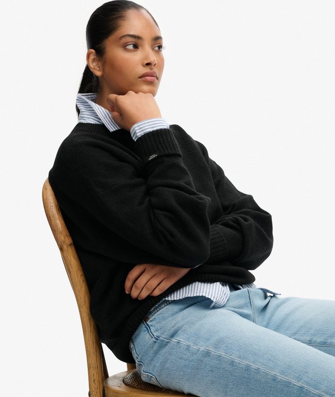 Slouchy Crew Neck Jumper