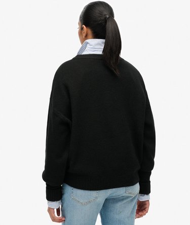 Slouchy Crew Neck Jumper Image 5
