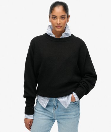 Slouchy Crew Neck Jumper Image 1