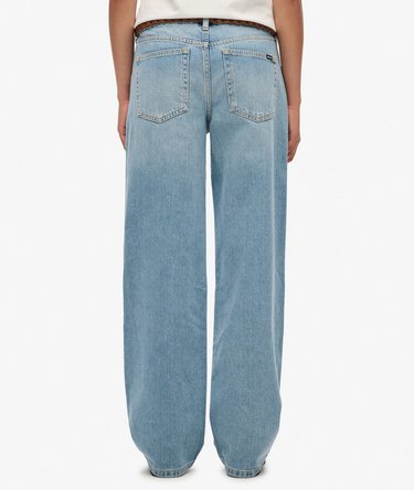 Jean large à taille mi-haute en coton biologique Image 4