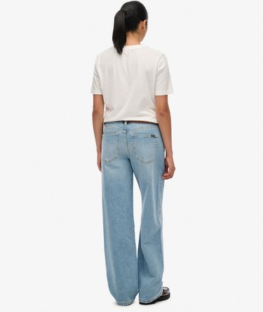 Jean large à taille mi-haute en coton biologique Image 6