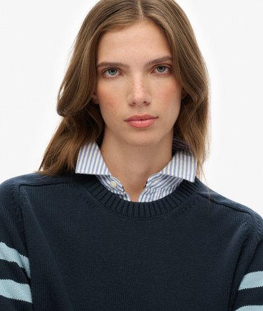 Relaxed Stripe Knitted Jumper Image 4