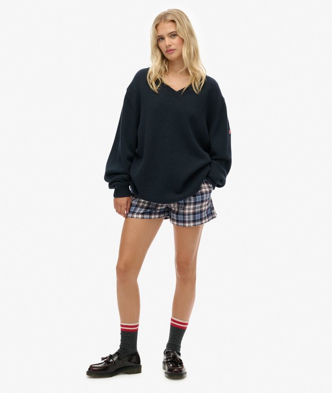 Oversized V Neck Jumper