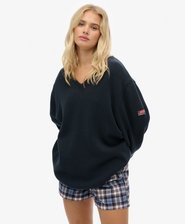 Maglione oversize con scollo a V