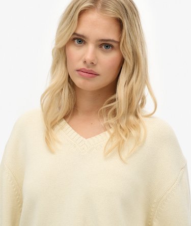 Maglione oversize con scollo a V Image 5