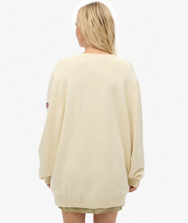 Maglione oversize con scollo a V Image 4