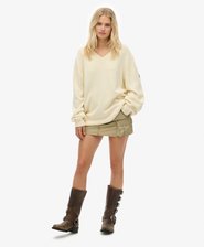Maglione oversize con scollo a V