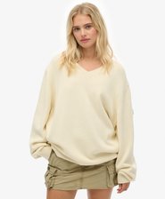 Maglione oversize con scollo a V