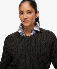 Slouchy Cable Knit Jumper