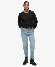Slouchy Kabelgebreide Trui