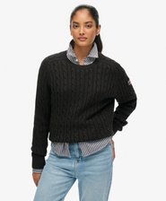 Slouchy Kabelgebreide Trui