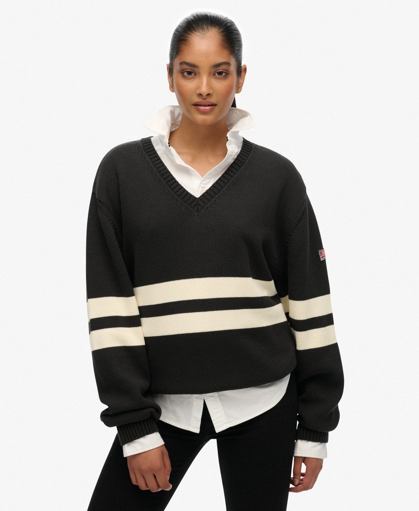 トップス doublet STRIPE OVERSIZED PULLOVER 23AW トップス doublet STRIPE OVERSIZED PULLOVER 23AW EDIKTED Stripe