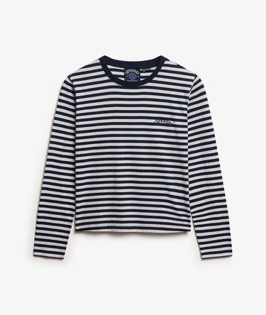Essential Logo Stripe Long Sleeve Top Image 6