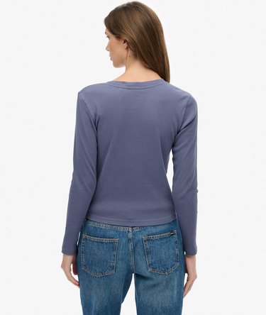 Athletic Essentials Logo Garment Dyed Ribbed Top Image 5