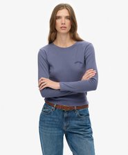 Athletic Essentials Logo Garment Dyed Ribbed Top