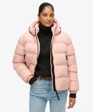 Hooded Sports Puffer Jacket