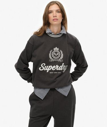 Lockeres Country Club Sweatshirt mit Rundhalsausschnitt Image 1