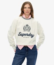 Country Club ruimvallend sweatshirt met ronde hals