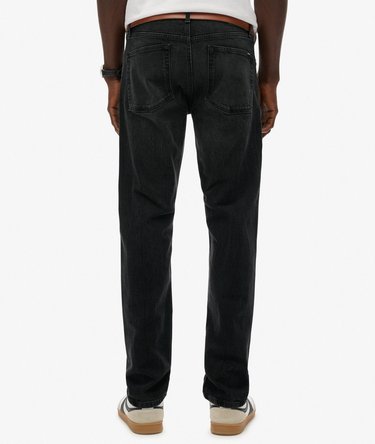 Vintage slimfit jeans van biologisch katoen met rechte pijpen Image 4