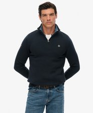 Cotton Half Zip Knit Jumper