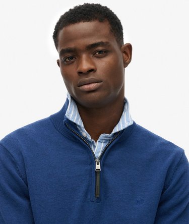 Essentials Baumwoll-Pullover mit Reißverschluss Image 4