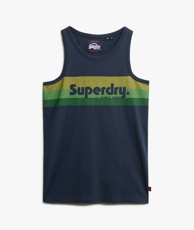 Cali Striped Logo Vest
