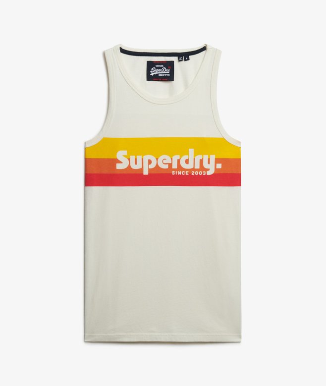 Cali Striped Logo Vest