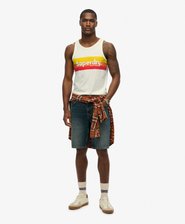 Cali Striped Logo Vest