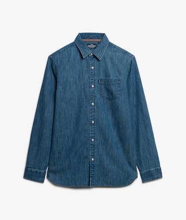 Essential Long Sleeve Denim Shirt Image 6