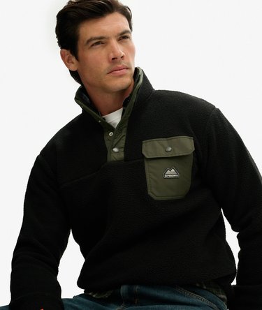 Fuji Fleece-Pullover mit halber Druckknopfleiste Image 2