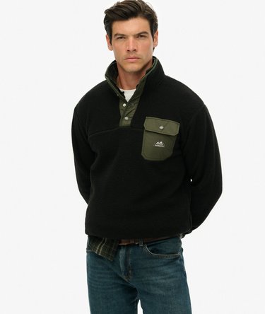 Fuji Fleece-Pullover mit halber Druckknopfleiste Image 1