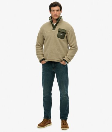 Fuji Fleece-Pullover mit halber Druckknopfleiste Image 3