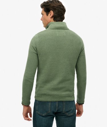 Cotton Texture Half-Zip Jumper Image 5