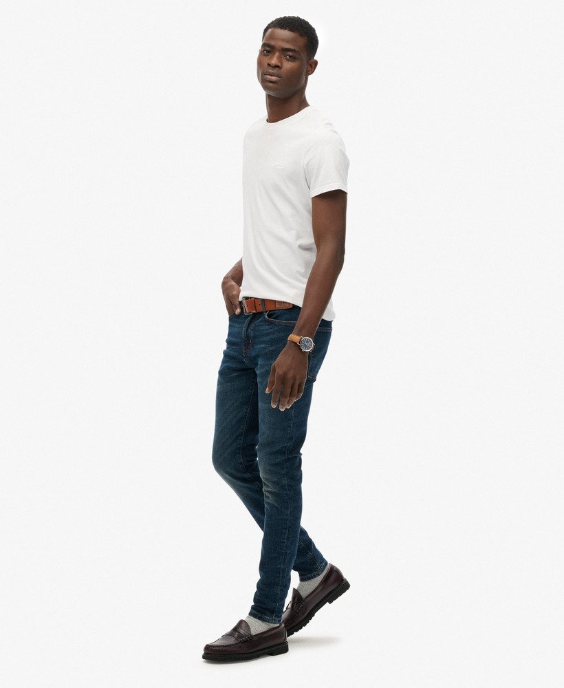 mens Vintage Skinny Jeans in Yokohama Dark Blue | Superdry US