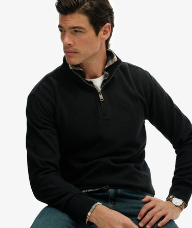 Ribbed Half Zip Jumper Image 2
