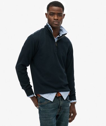 Ribbed Half Zip Jumper Image 1