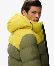 Colourblock Hooded Puffer Jacket