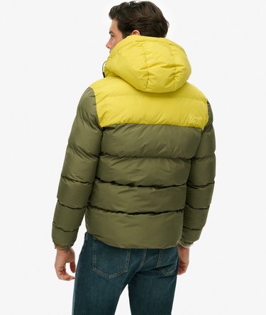 Colourblock Hooded Puffer Jacket Image 6