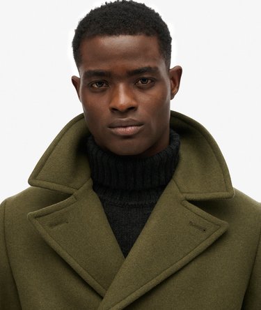 The Merchant Store - Wool Blend Long Coat Image 4