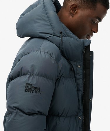 Hooded Sports Pufferjas Image 4