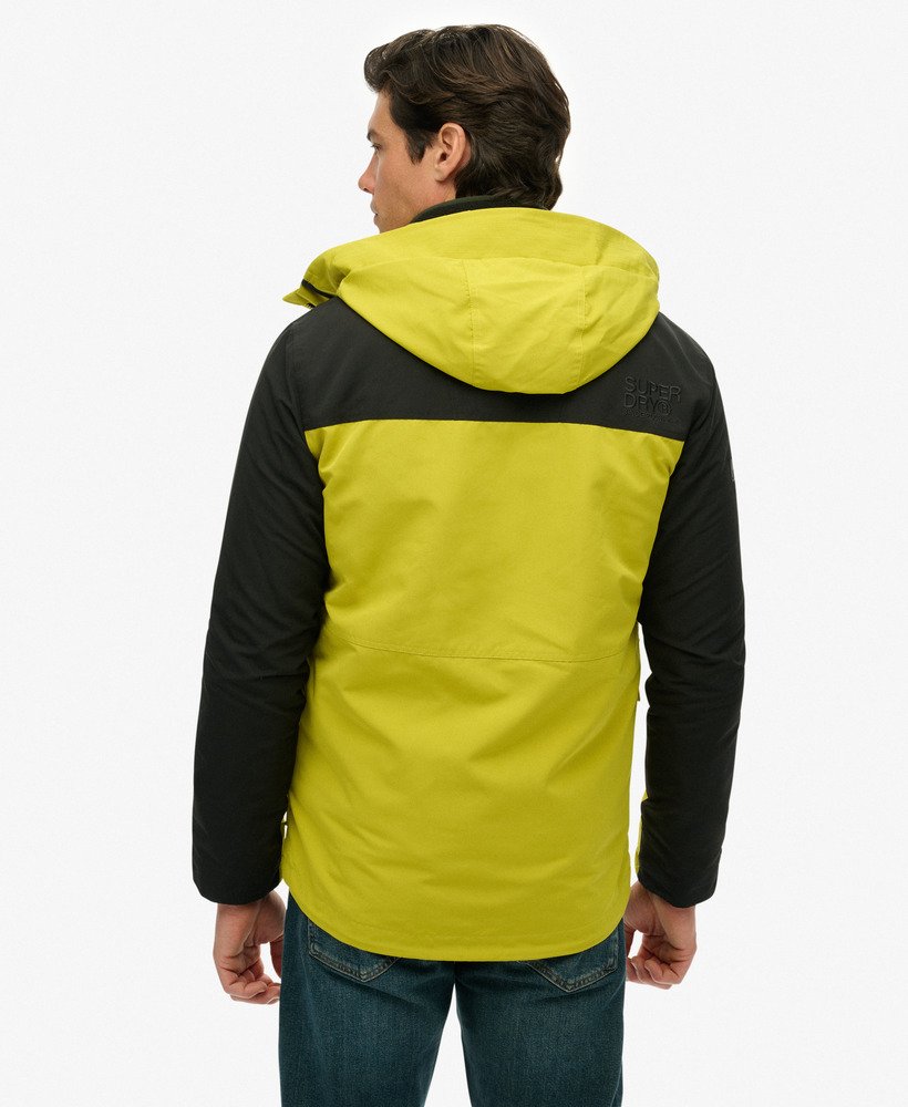 mens Colour Block Windbreaker Jacket in Wax Yellow | Superdry US
