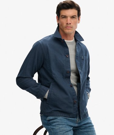 The Merchant Store- Linen-blend Overshirt Image 2