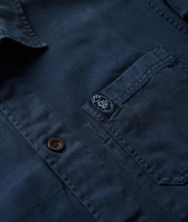 The Merchant Store- Linen-blend Overshirt Image 6