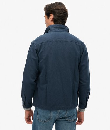 The Merchant Store- Linen-blend Overshirt Image 5