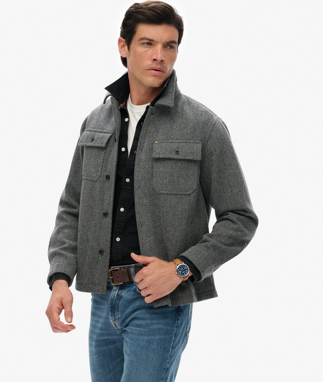 Merchant Herringbone Overshirt