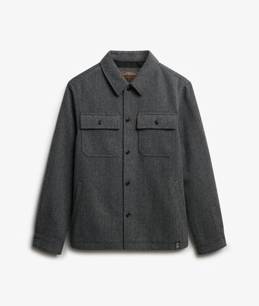 Merchant Herringbone Overshirt Image 6